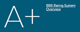 Better Business Bureau A+ rating
